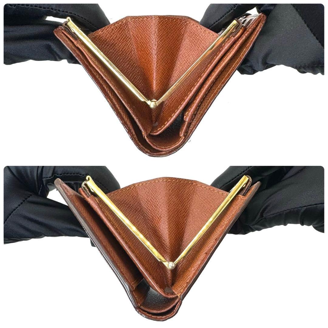 良品 ルイヴィトン モノグラム ポルトモネ ビエ ヴィエノワ がま口 財布