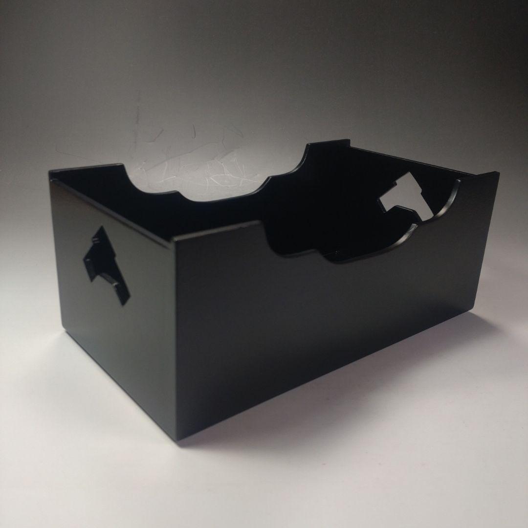 イ102 莨盆『塗師　助田宗明』『一閑文箱煙草盆　共箱』漆塗　茶道具