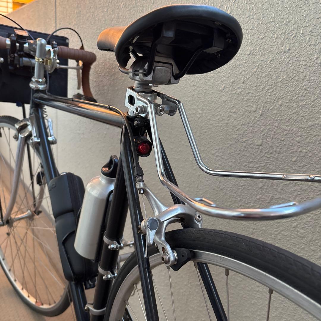 ナ*ツ様 クロスバイク アルミフレーム ブラック フロントバスケット付き