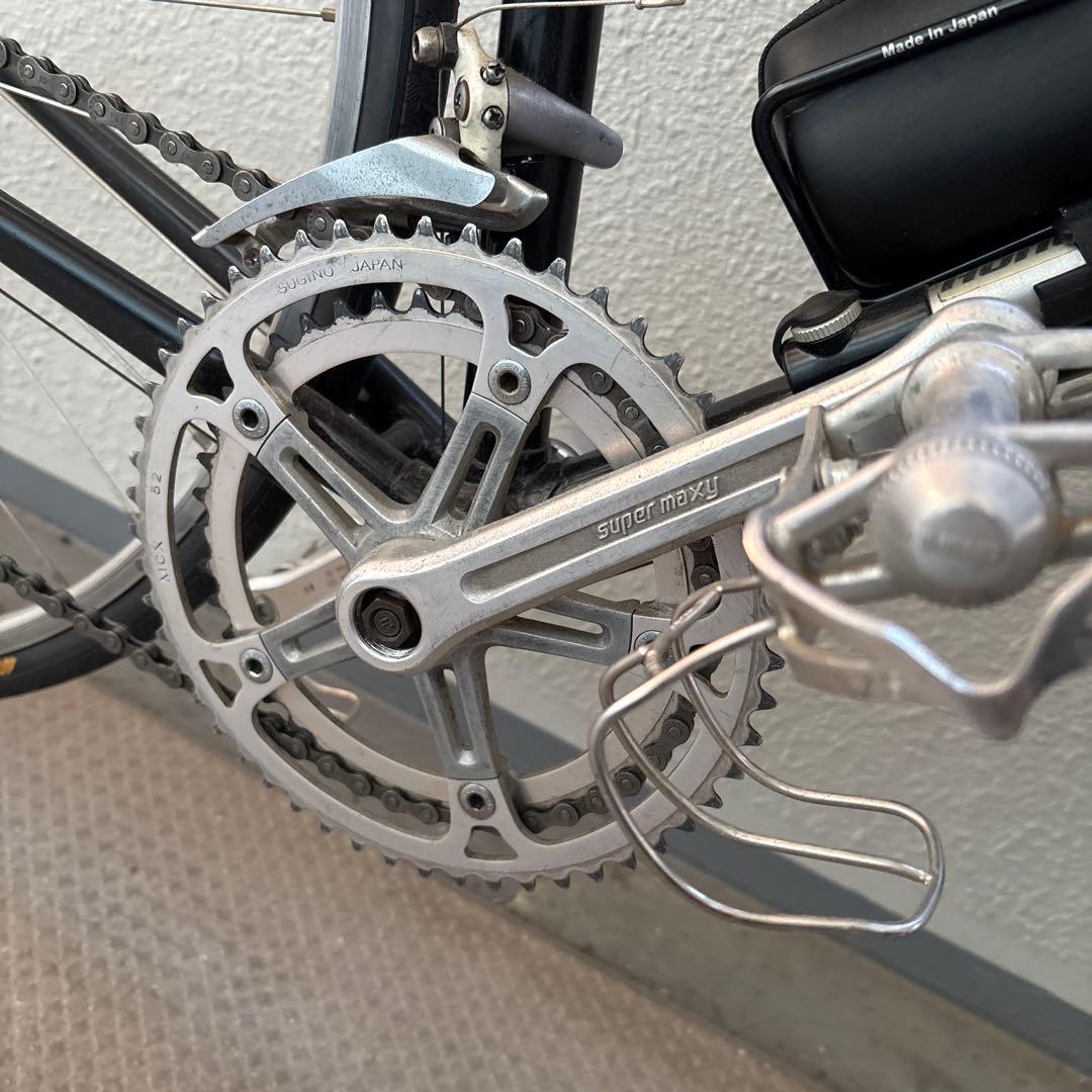 ナ*ツ様 クロスバイク アルミフレーム ブラック フロントバスケット付き