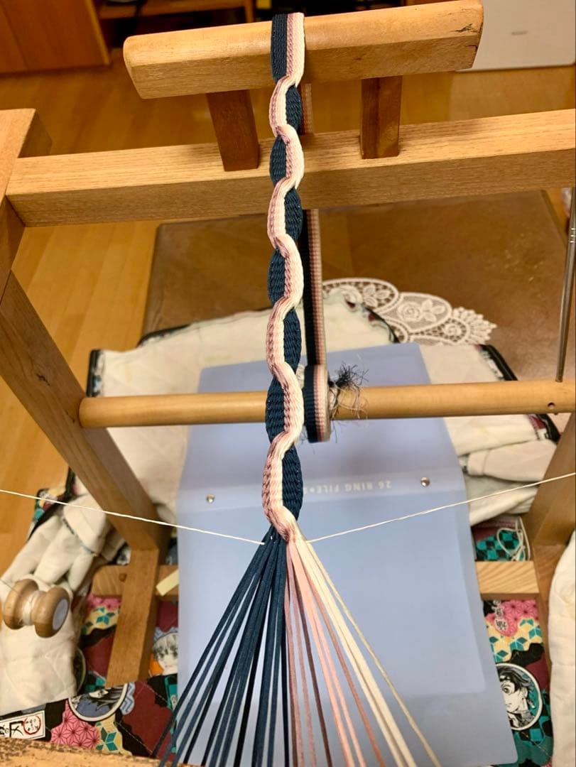 組紐台　くみひも台　綾竹台　へら付き