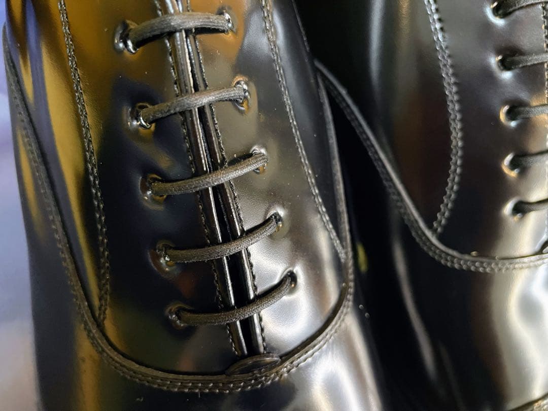 【りーま様】リーガルストレートチップビジネスシューズスクラッチタフレザー24.5