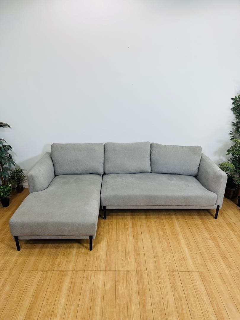 ぴ*ん様 モダンデコ ソファー 3人掛け カウチソファー L字 おしゃれ ローソ