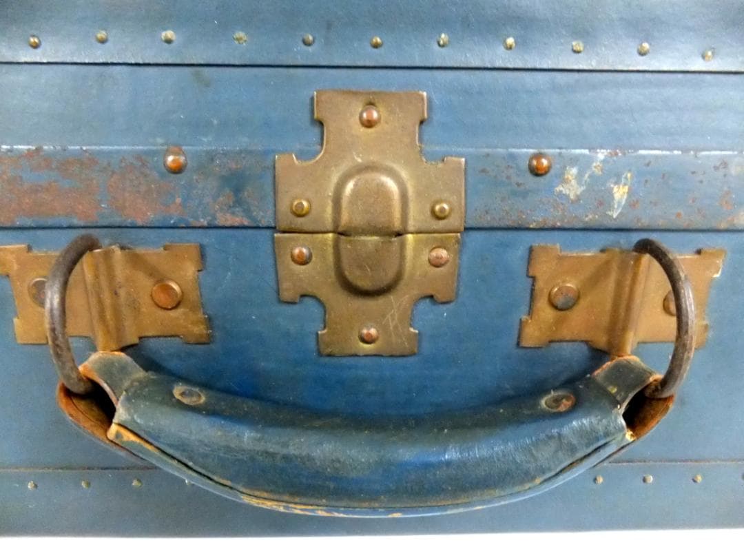 D543 軍物 プロペラ 翼 旭日 マーク 旧日本軍 トランク 鞄