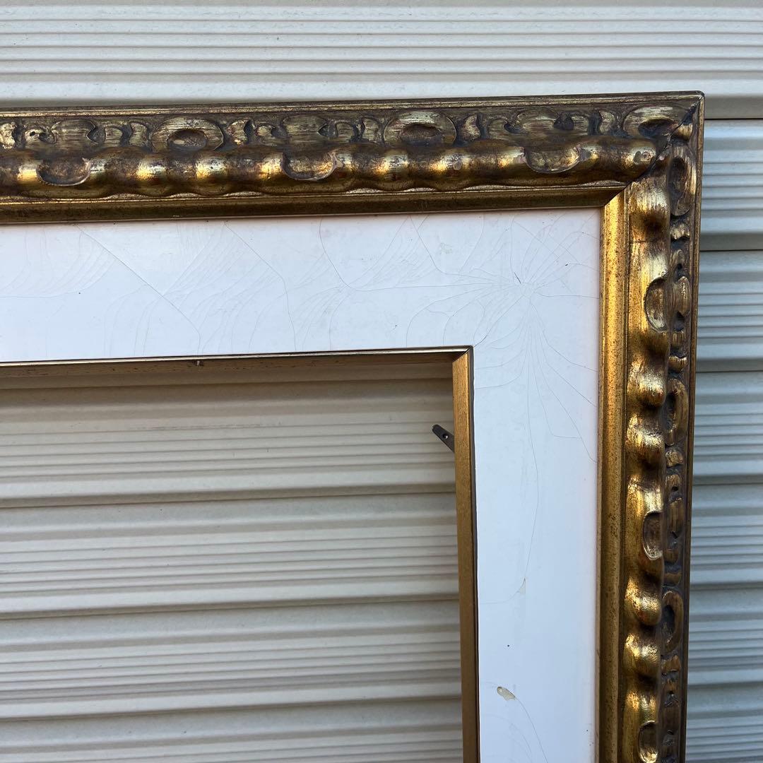 P50号 額縁 大型 ゴールド装飾 油彩用 アンティーク調 絵画フレーム