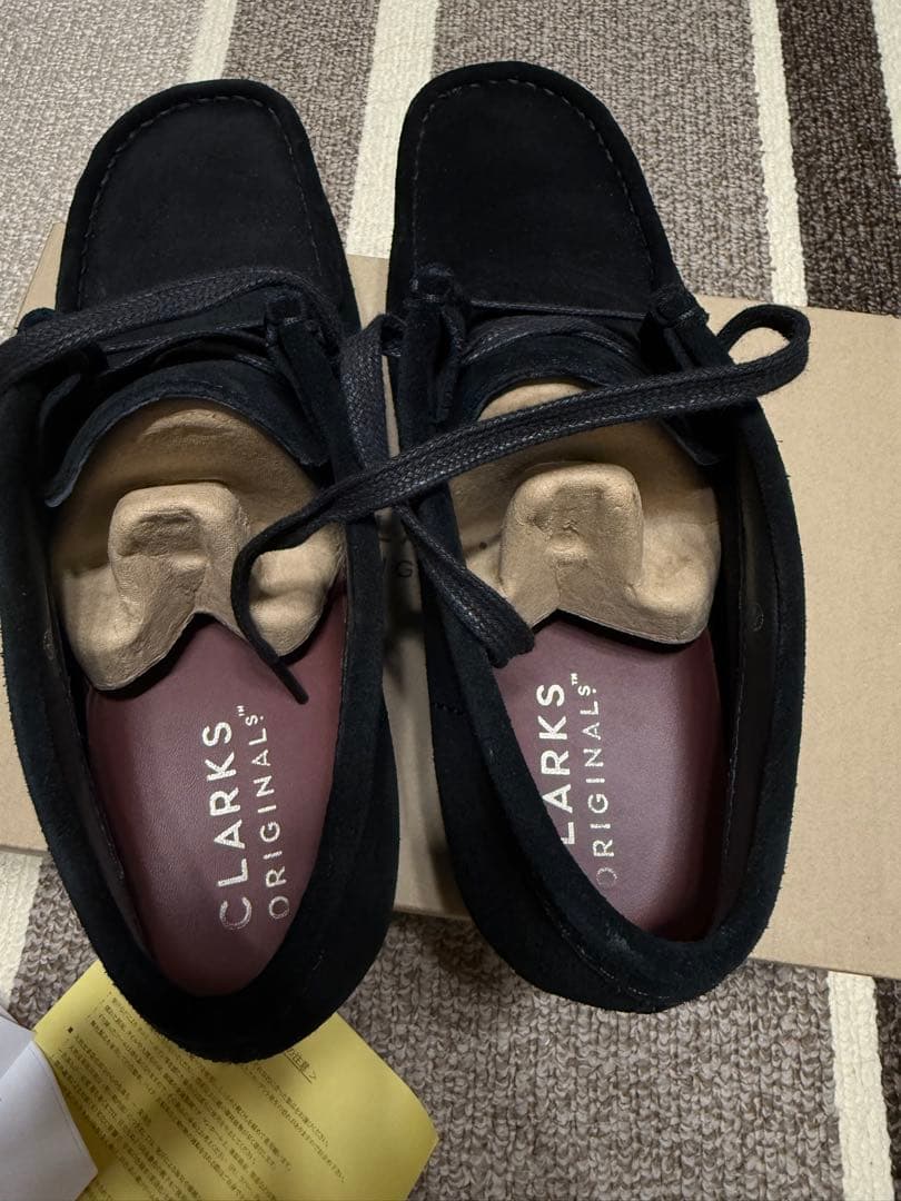 clarks ワラビークラークス　GORE-TEX 黒　UK7.5 26cm