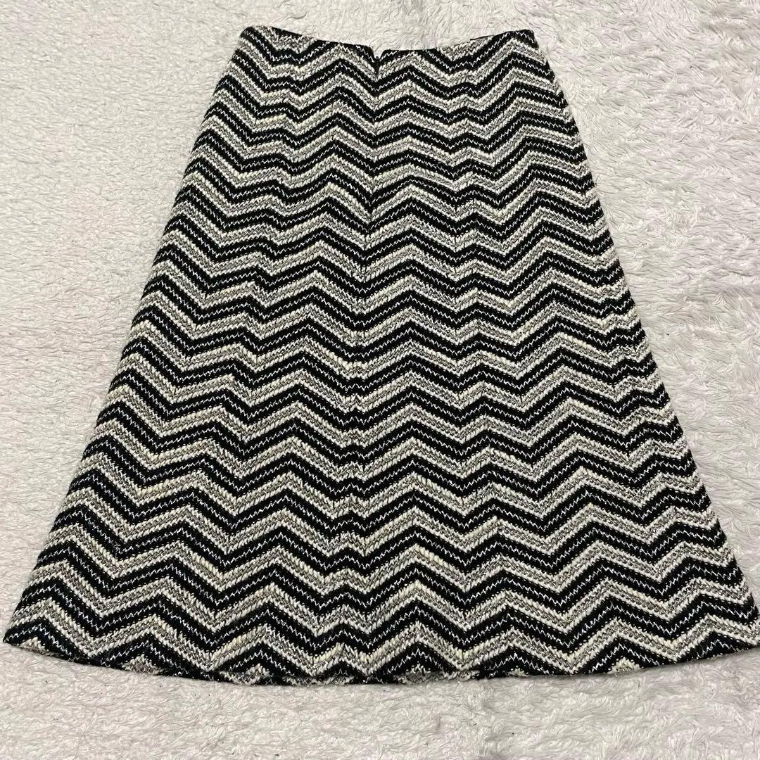 美品 CHANEL シャネル♡ツイードスカート　ココマーク M ミモレ丈 38