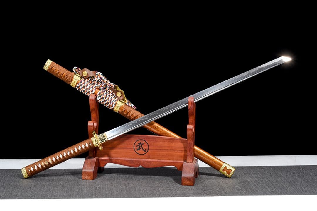 武具　刀装具　日本刀　模造刀   居合刀 【金蛇唐横刀】 直刀