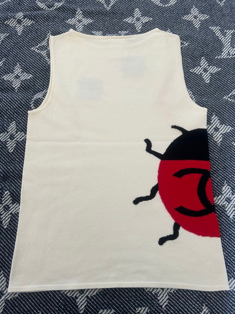 大人気⭐︎CHANELシャネルてんとう虫トップス白40