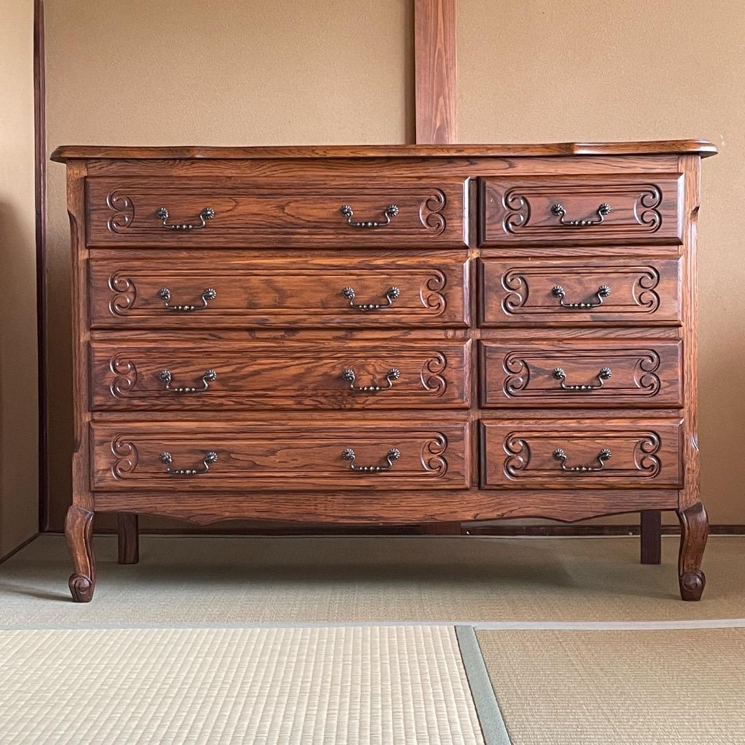 三越家具 ブルージュ／高級チェスト／高級家具・ルーマニア製・猫脚