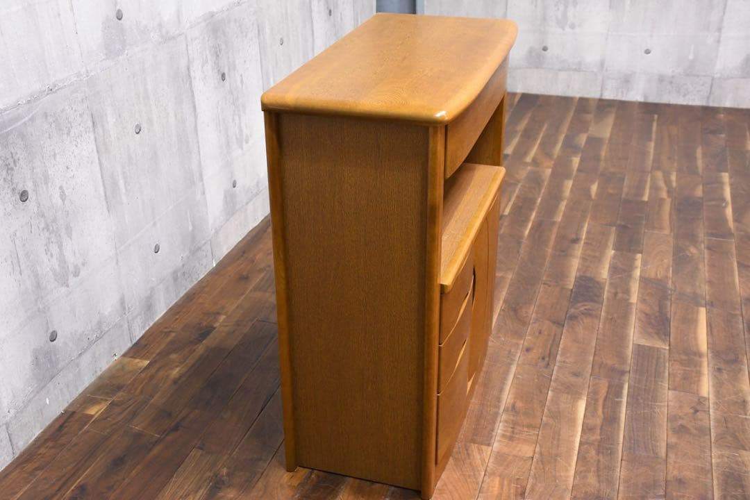 浜本工芸｜楢無垢材｜電話台｜TEL台