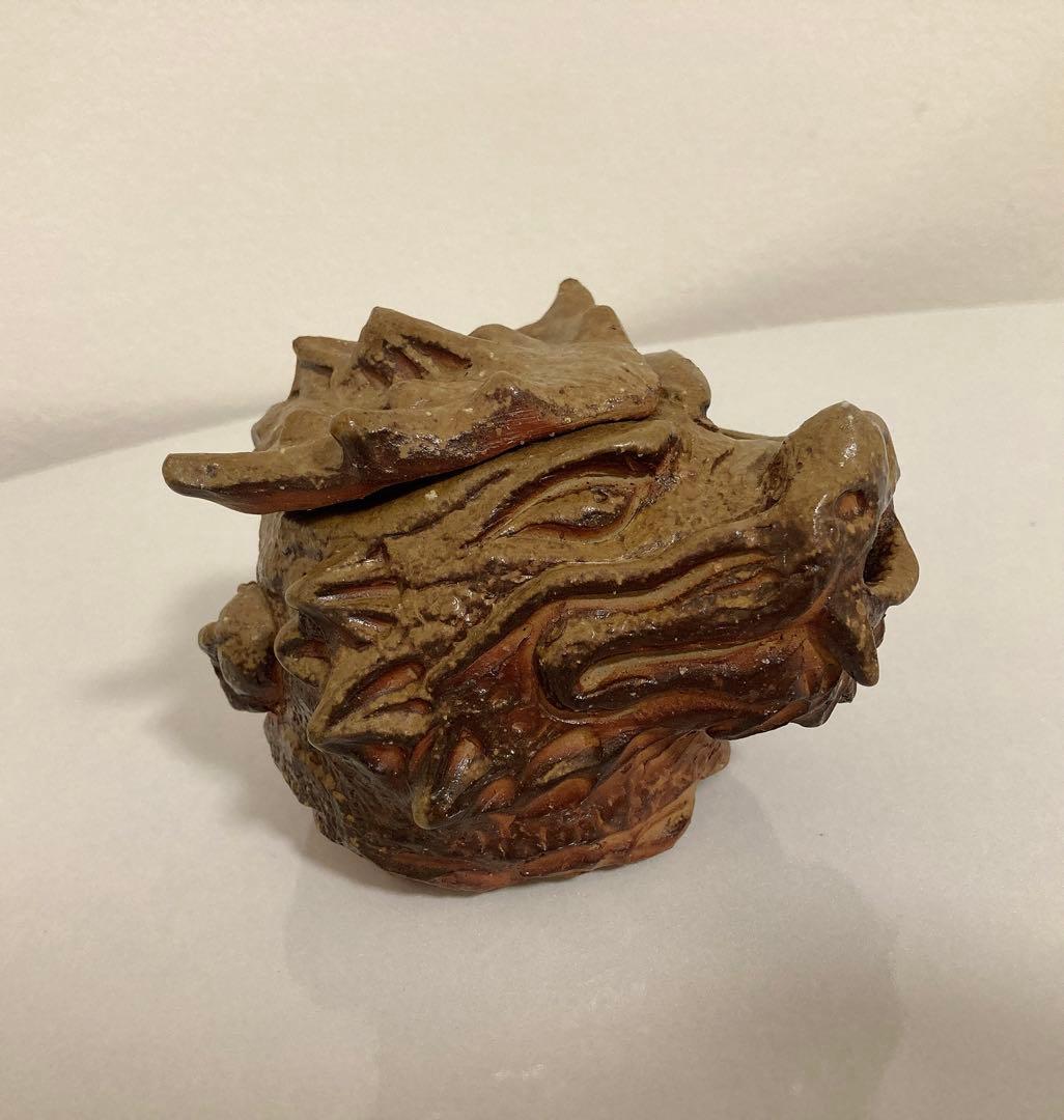 ☆ 激レア 備前焼 宝瓶 登り窯 龍 手びねり 急須 桐箱付き