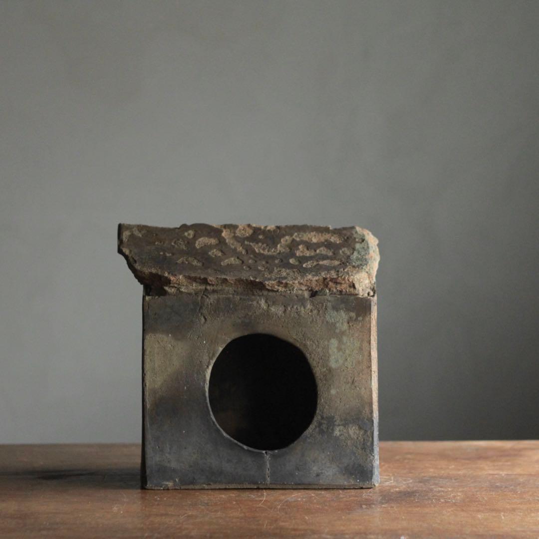 瓦厨子 古道具 アンティーク No.3 瓦質祠