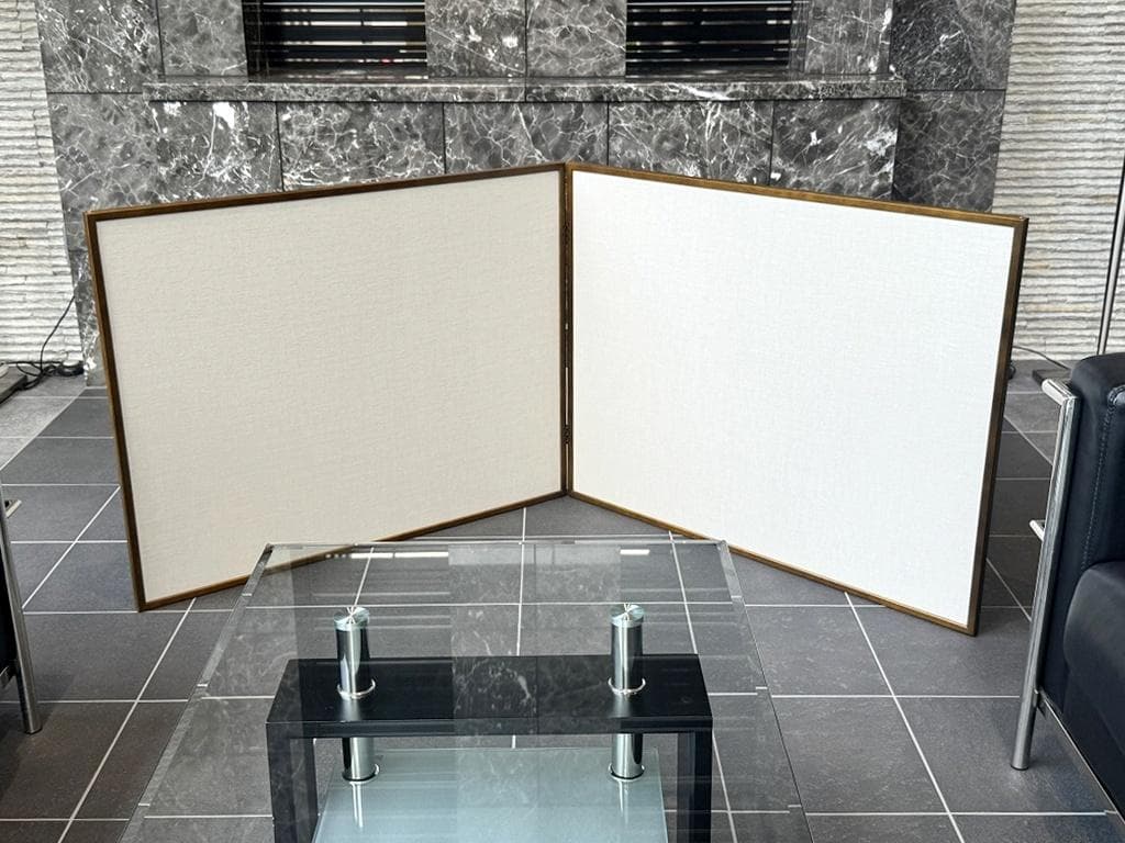 茶器/茶道具 風炉先屏風 NT2431 紐蝶番 女桑 シンプルな衝立・屏風