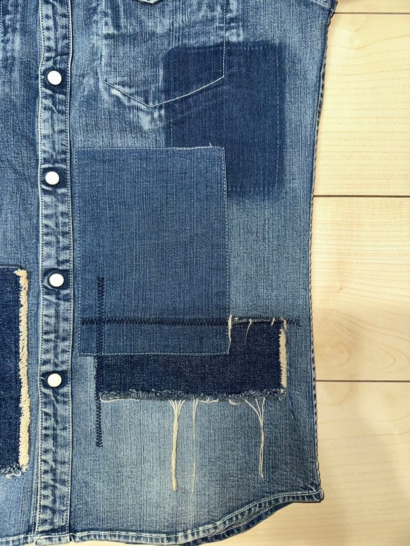 B'z稲葉浩志さん着用 AKMパッチワークウェスタン ストレッチデニム