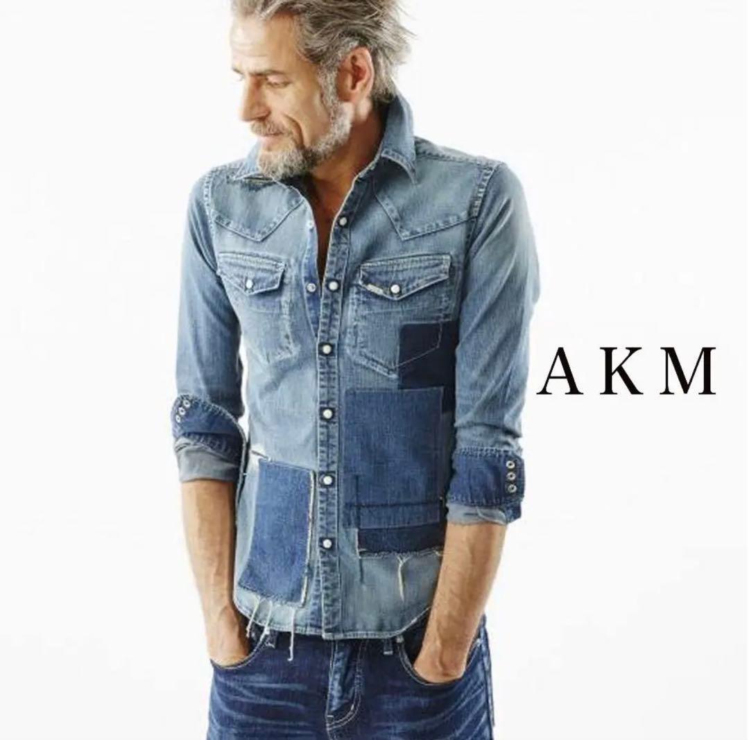 B'z稲葉浩志さん着用 AKMパッチワークウェスタン ストレッチデニム