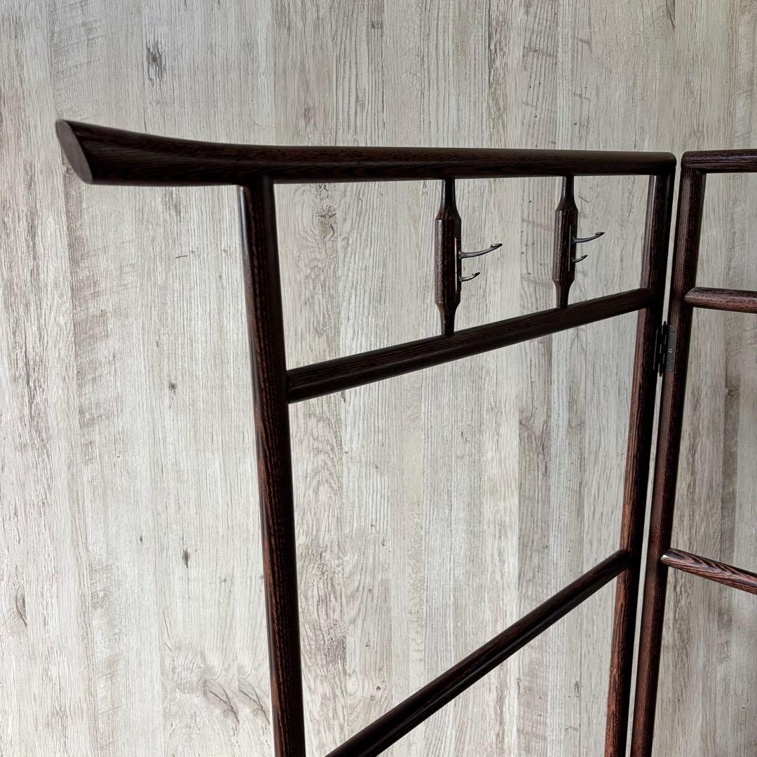 衣桁 服かけ ハンガー 180度回転 衣紋掛け 着物掛け 古道具 和家具