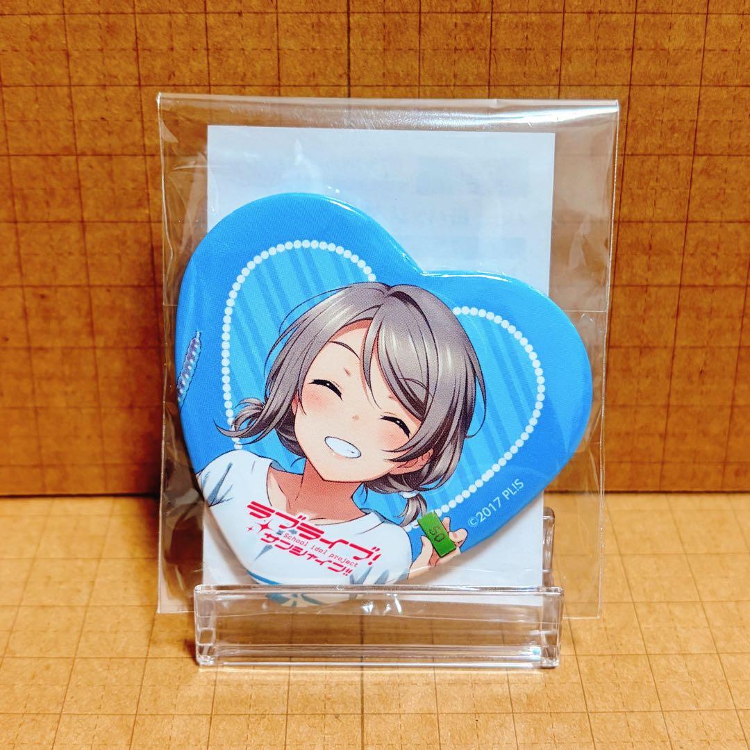 ラブライブ!サンシャイン!! くじ引き堂 ハート型缶バッジ 渡辺曜