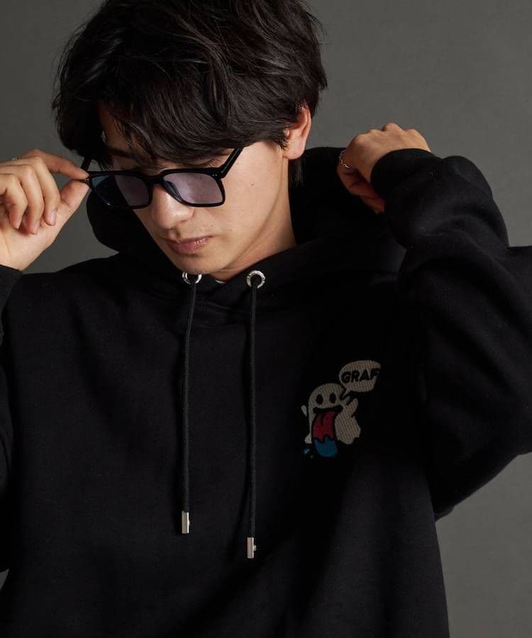 正規品⭐新品・GRAF&WU・グラフアンドウー・ゴースト12刺繍プルパーカーXL