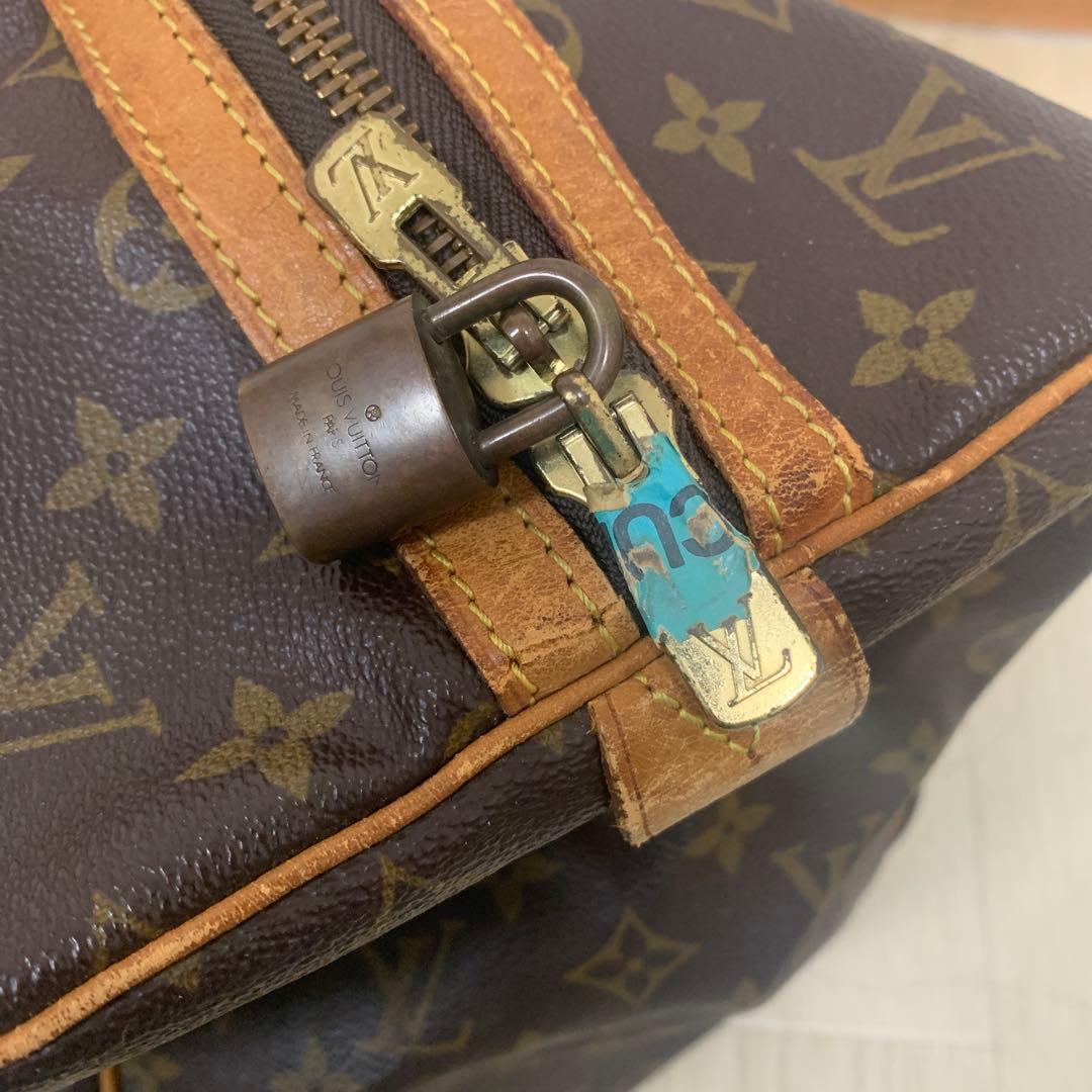 Louis Vuitton ボストンバッグ 中型 ブラウン - メルカリ