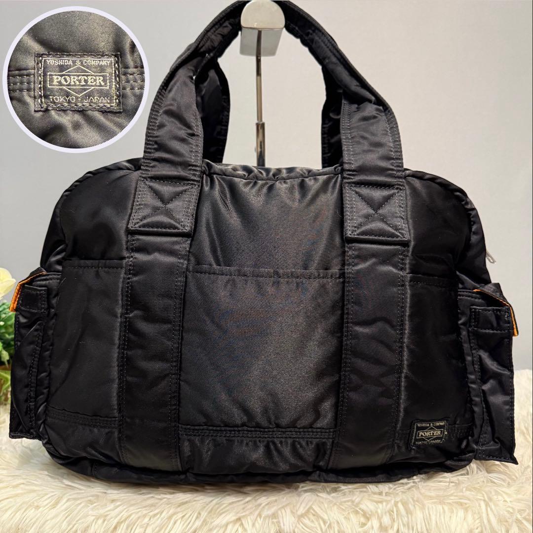 希少【極美品】PORTER TANKER DUFFLE BAG(L) ブラック