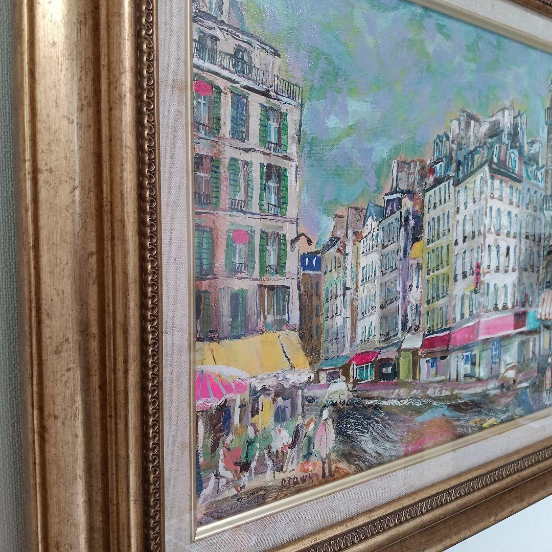小澤勇寿郎　パリ　美品の油絵です