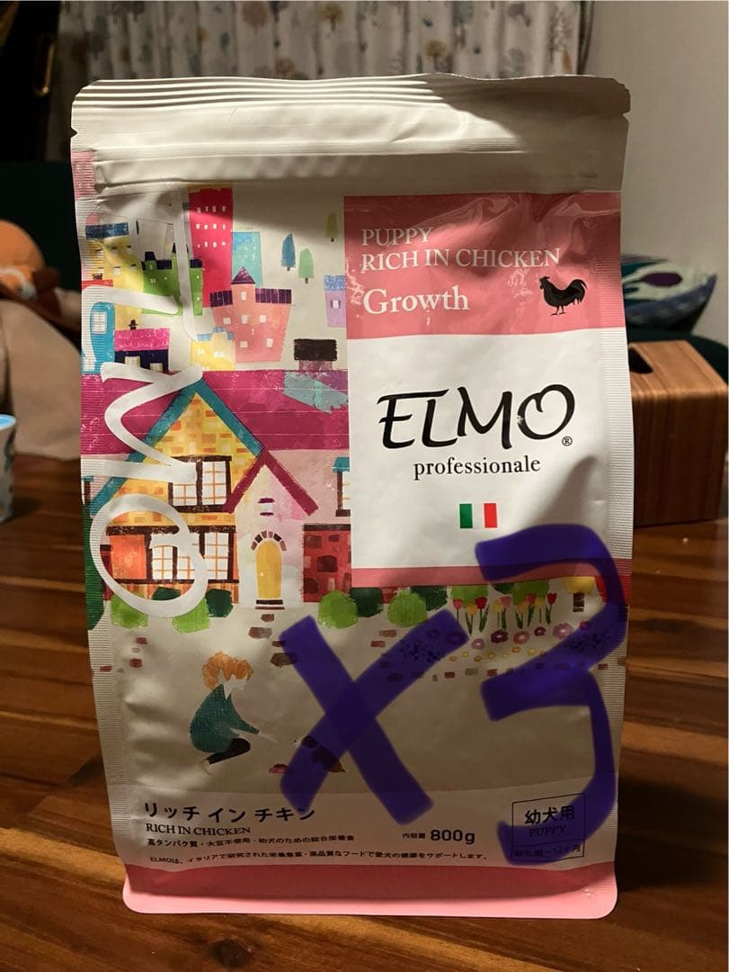 ELMO リッチインチキン 幼犬用 800g 3袋セット - メルカリ