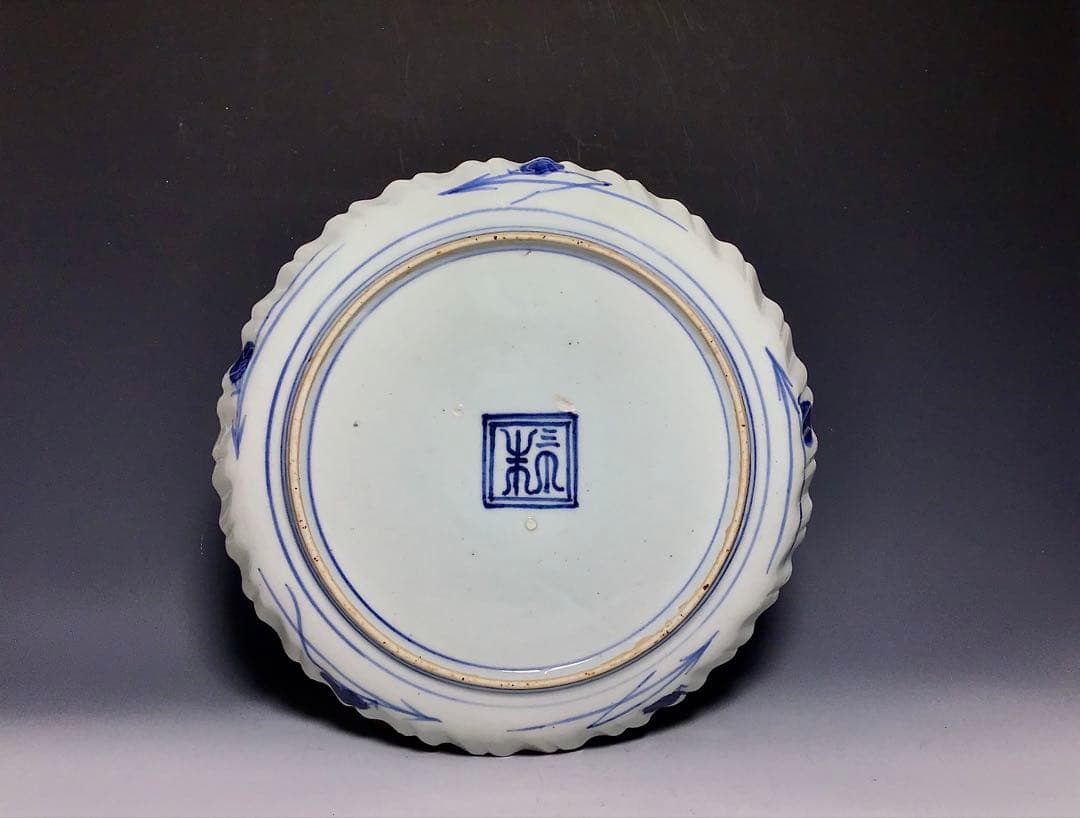 加賀藩再興古九谷焼江戸後期〜明治時代阿波淡路國30センチサイズ当時