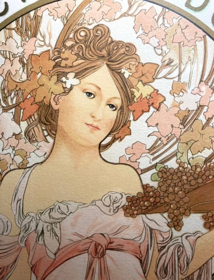 coin様専用です 真作絵画 アルフォンス・ミュシャ リトグラフ USA正規