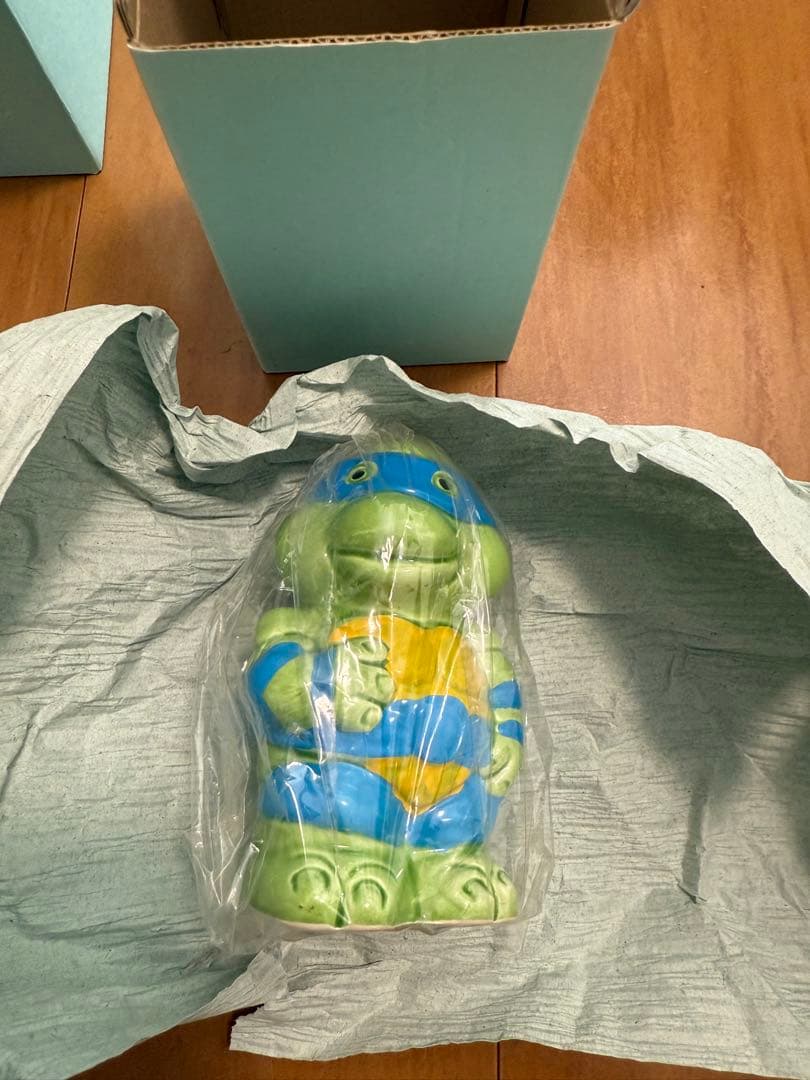 4体セット ミュータントタートルズ 陶器製 貯金箱