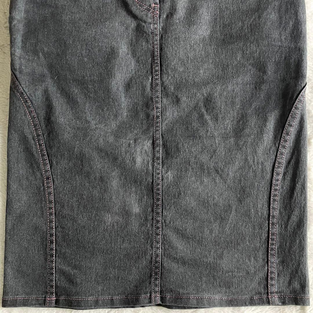 クリスチャンディオール ガリアーノ期 ストレッチデニムスカート 4 グレー