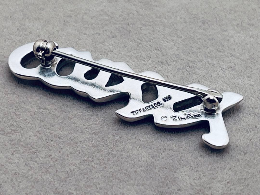 c229 ティファニー パロマ・ピカソ ラブ&キス ブローチ シルバー 925