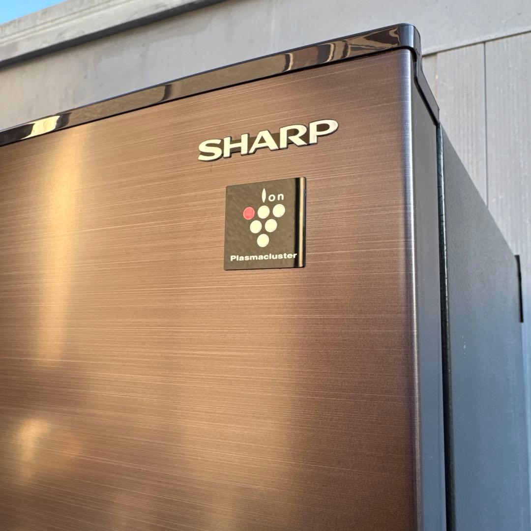 美品 SHARP 2023年製 冷蔵庫 プラズマクラスター搭載 280L 2ドア