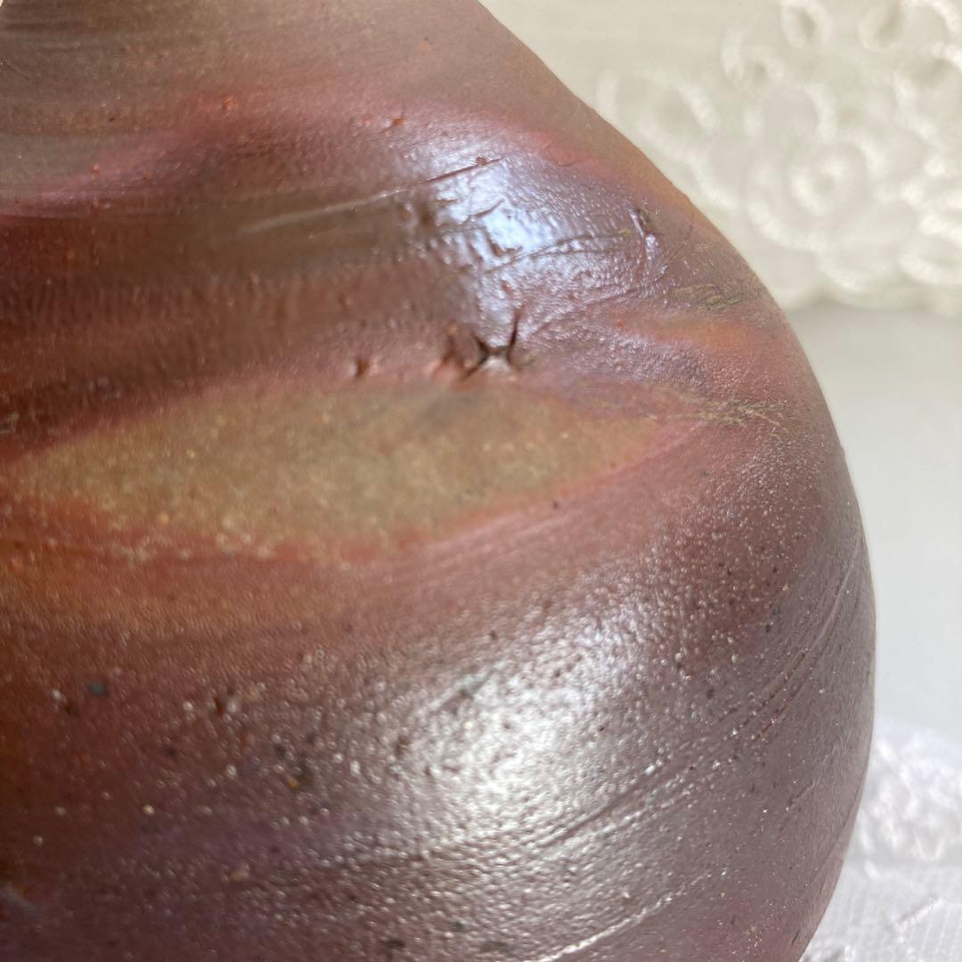 人間国宝　藤原雄作　備前焼　徳利