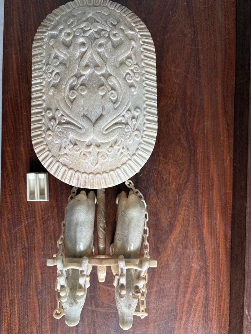 ジブリ様専用⭐︎石？玉？の大きな中国的置物 馴鹿車？