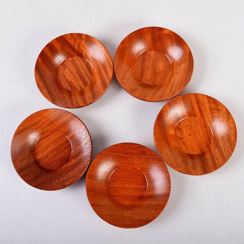 茶道具　漆塗　茶托　五客　Z　8552