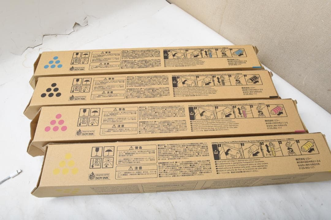 リコートナー4色セット　C6003　（ブラック・シアン・マゼンタ・イエロー）