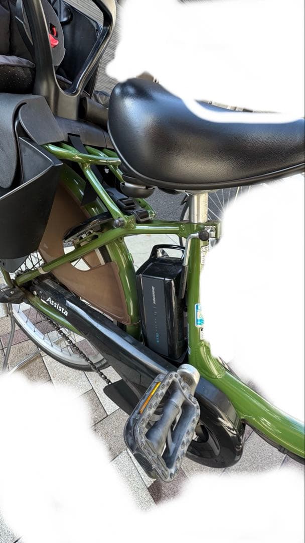 手渡し渋谷　アシスタ　ブリヂストン　電動アシスト自転車 チャイルドシート付き