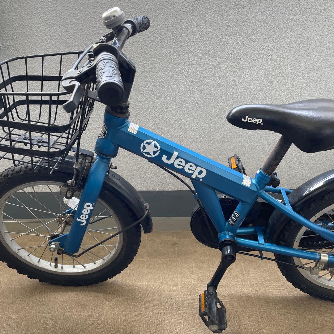 中古】Jeep 16インチ 子供用自転車 青色 - メルカリ