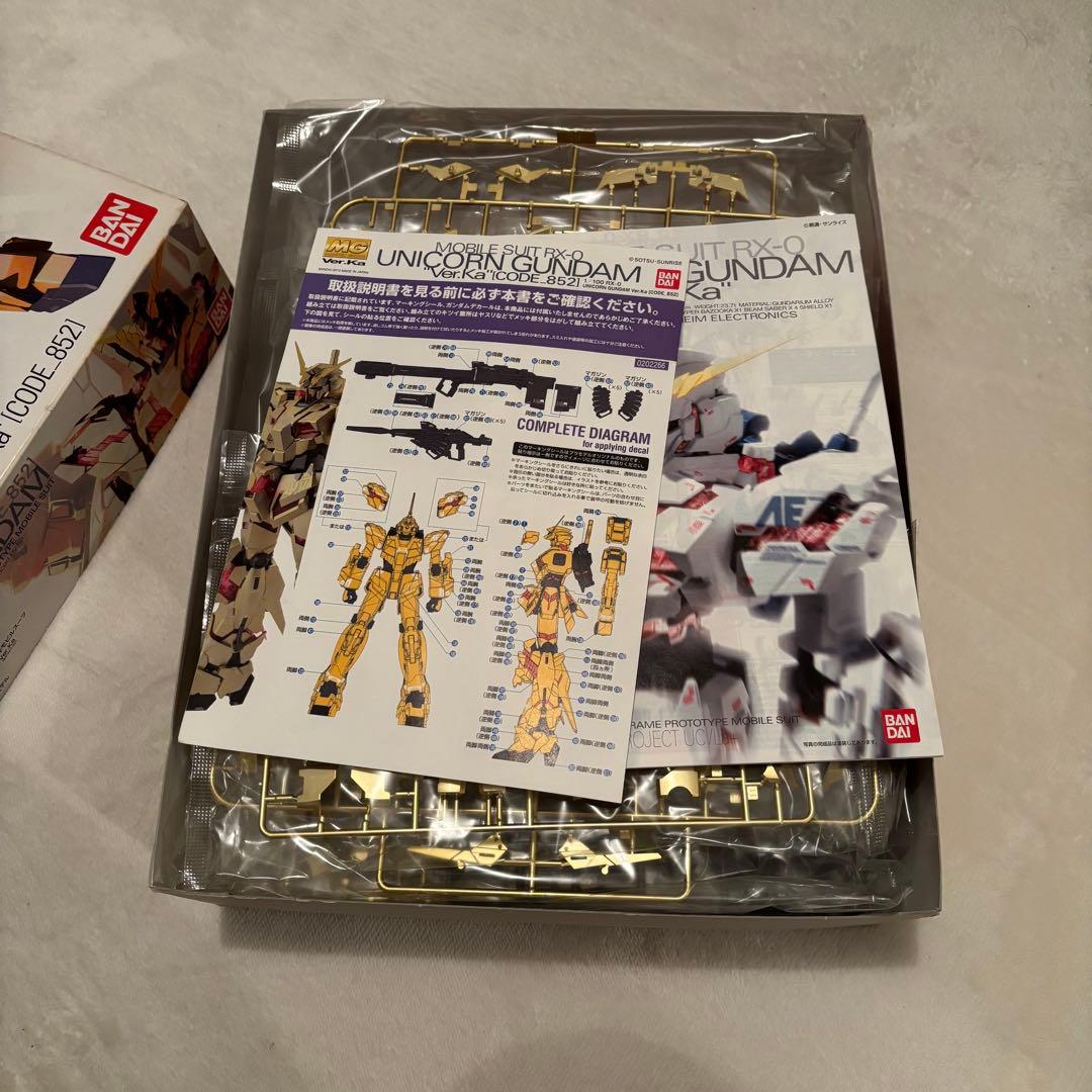 香港限定 MG ユニコーンガンダム Ver.Ka ゴールド CODE_852