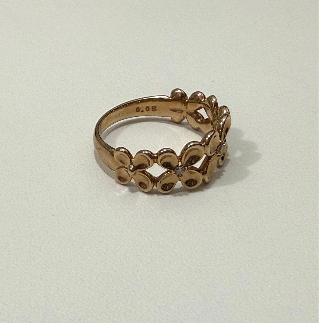 k18 メレダイヤ12号リング♪