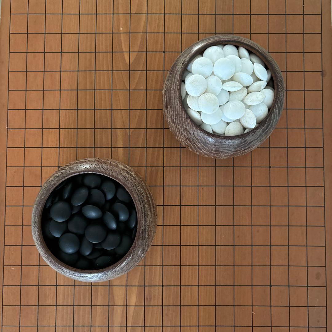 囲碁セット 木製ボードと石