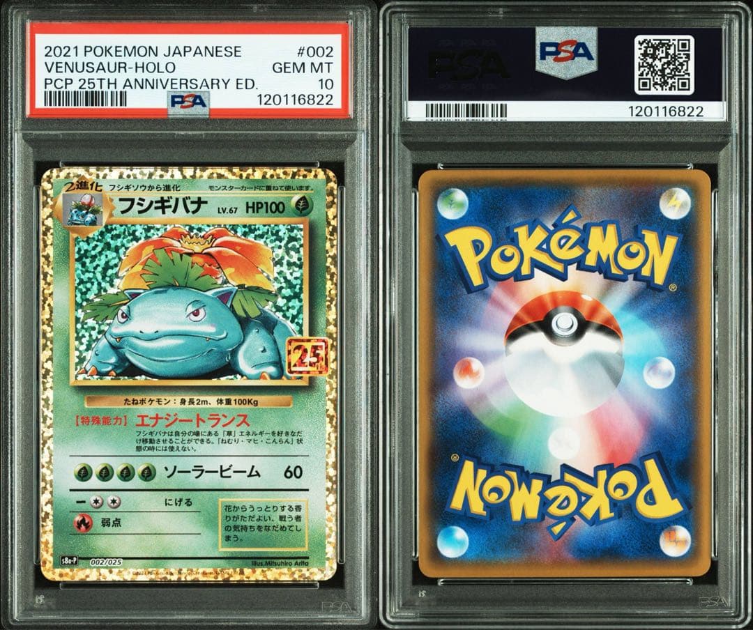 リザードン　フシギバナ　カメックス　25th プロモ PSA10 3連番