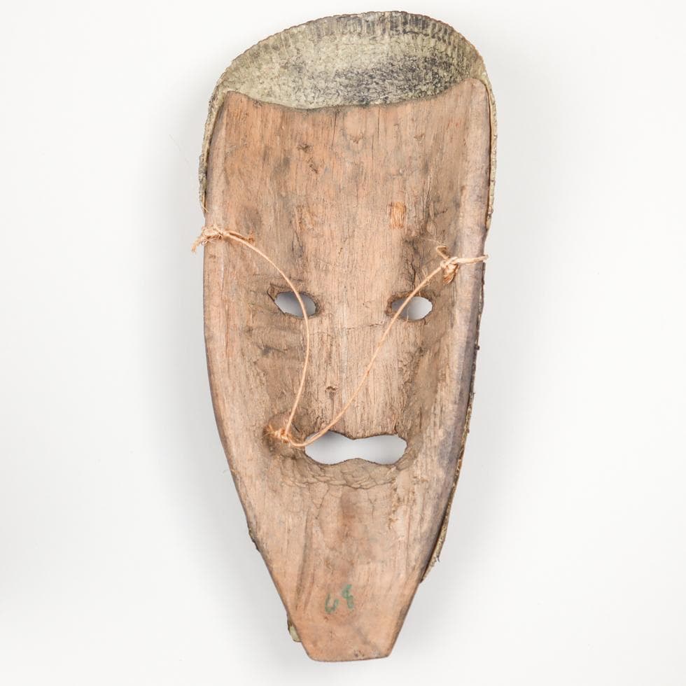 n1LI コンゴ民主共和国 レガ族 儀礼仮面／長面 付属装飾 レガ族 3つの