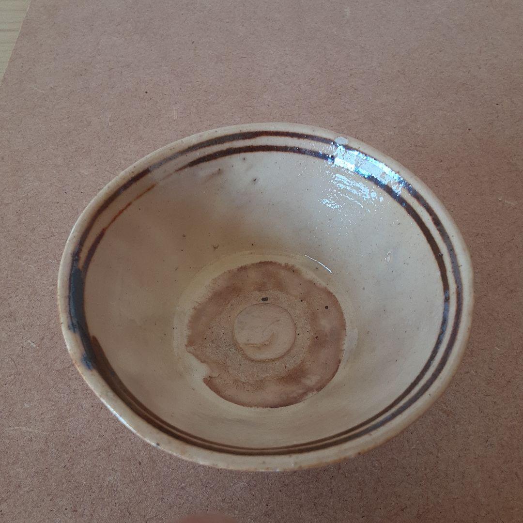 磁州窯 鉄絵 木の葉文盃