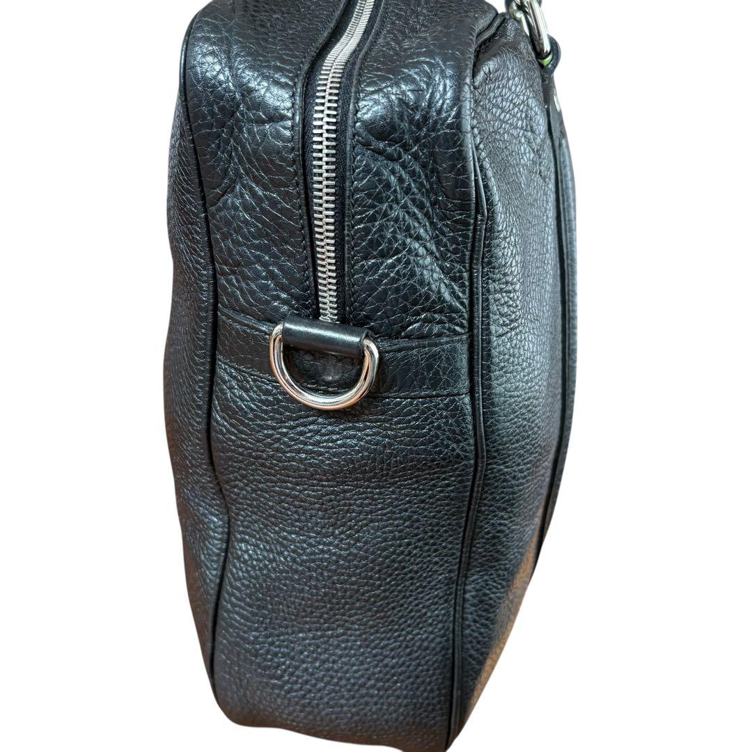 美品✨GUCCI シボ革 ビジネスバッグ 黒 ブリーフケース　ブラック　大人