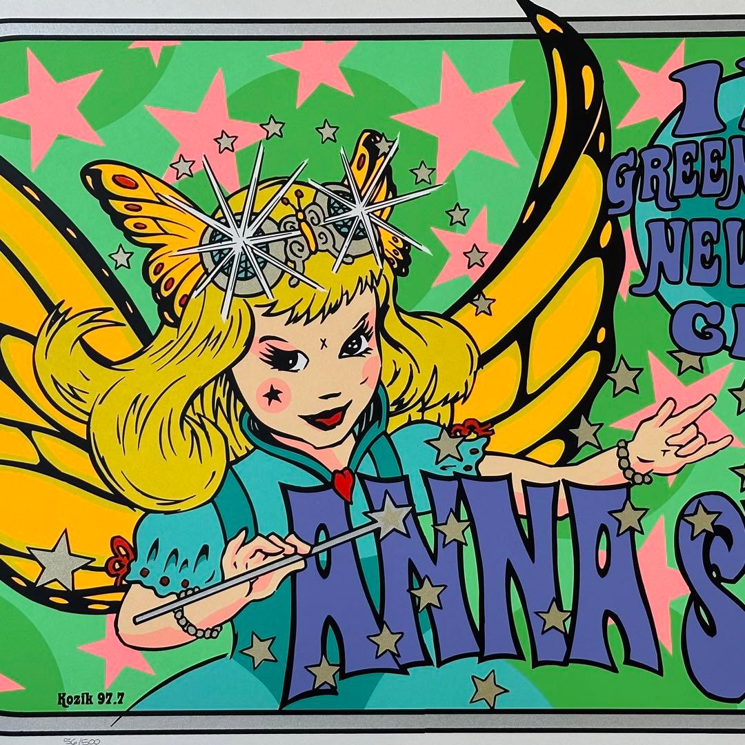 Frank Kozik × Anna Suiシルクスクリーンポスターです