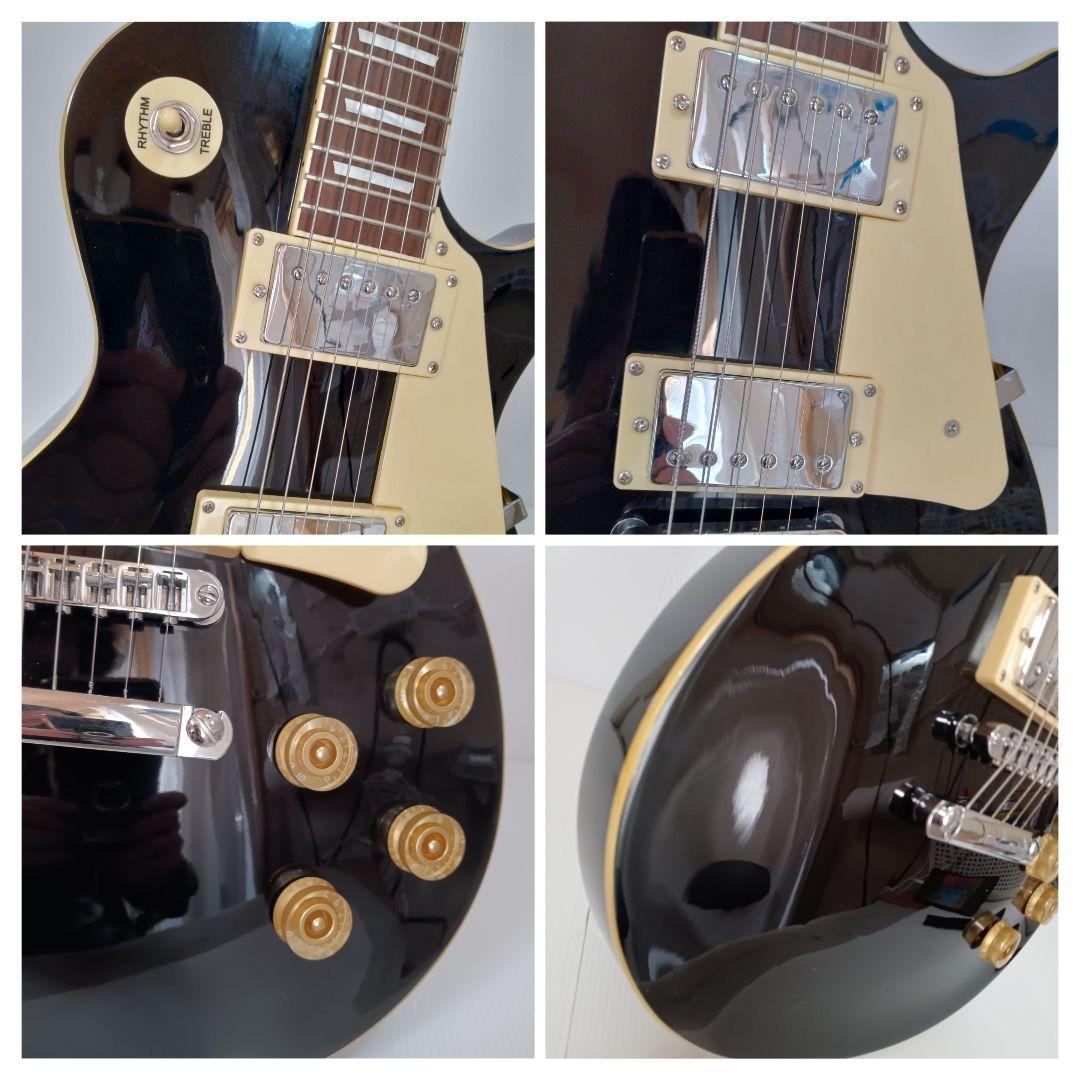 美品 新品弦 RDR レスポール 黒 ブラック エレキギター ハムバッカー