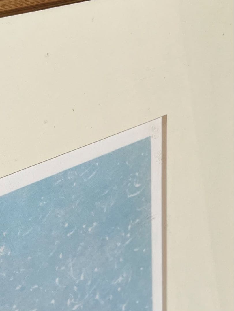 大判 リトグラフ アンドレ・ブーリエ「港に吹く風」額装 版画 サイン