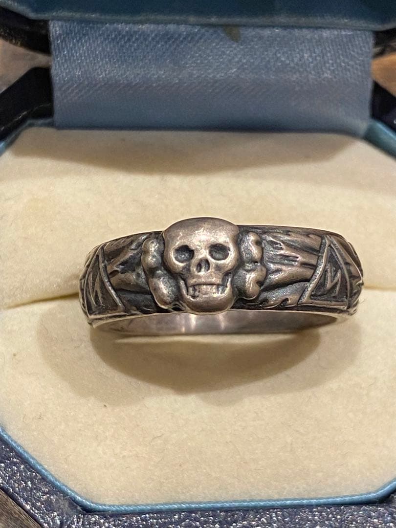 tks 私物骸骨名誉指輪　ミリタリードイツ　第二次大戦　スカルリング